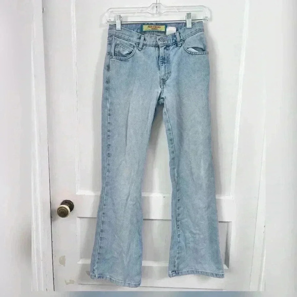 Vintage 90s Y2K Paris Blues Blue Flare Jeans Size 25 - Picture 1 of 4
